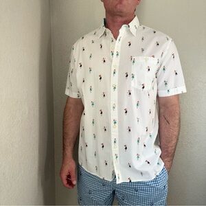 NWT - Tommy Bahama Hula Girl seersucker short sleeve mens XL